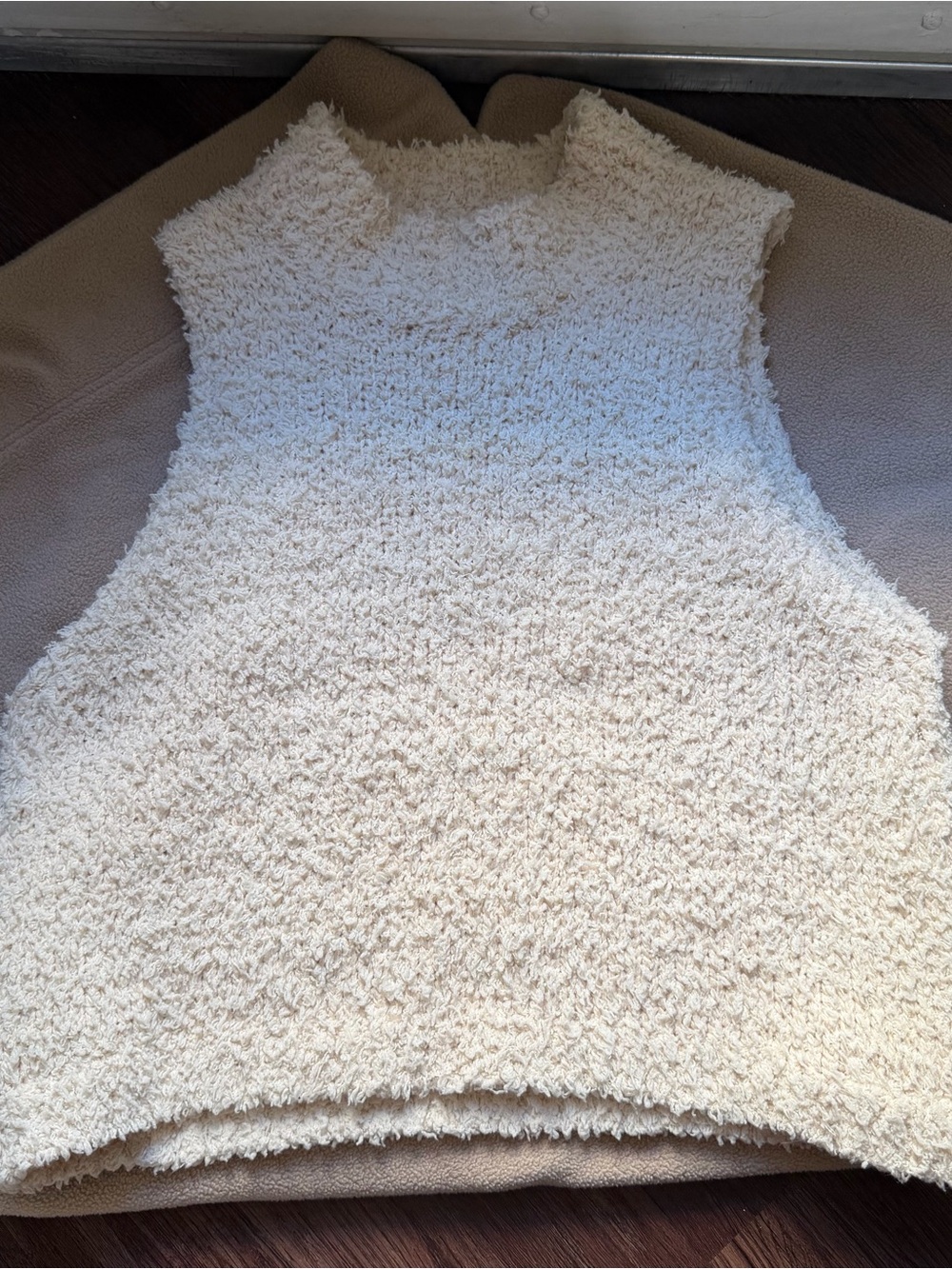 Urban Outfitters Soft white knitted turtleneck vest